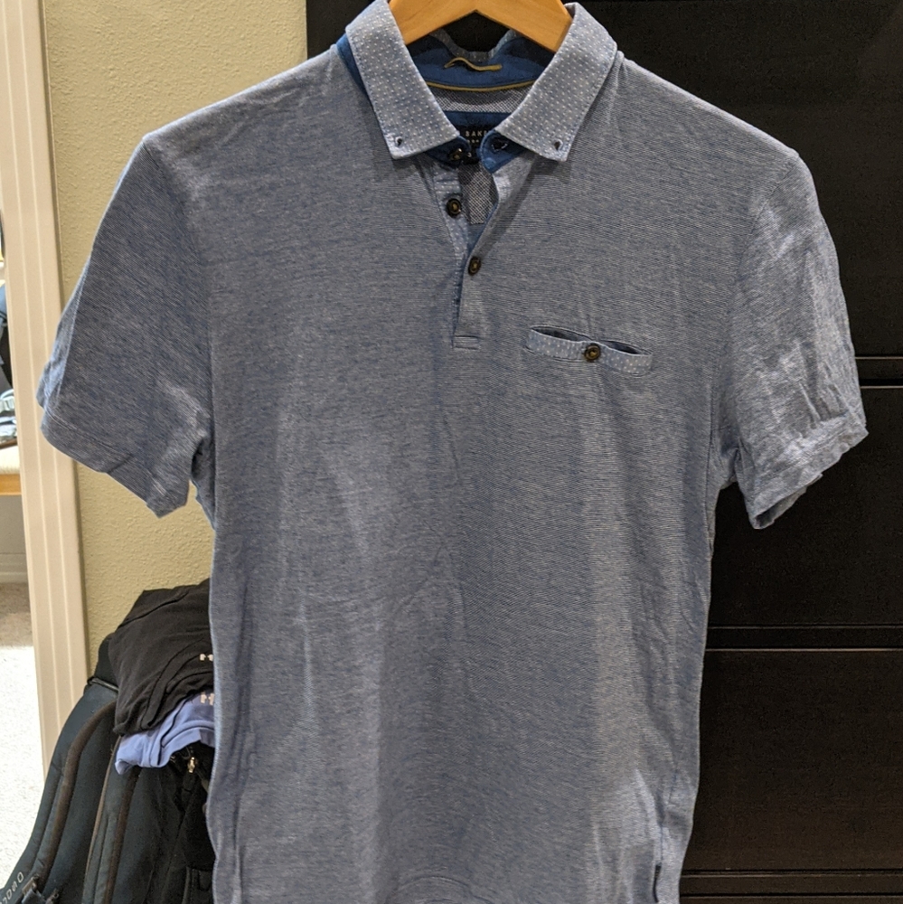 Ted Baker Polo Shirt Very Good Condition Small